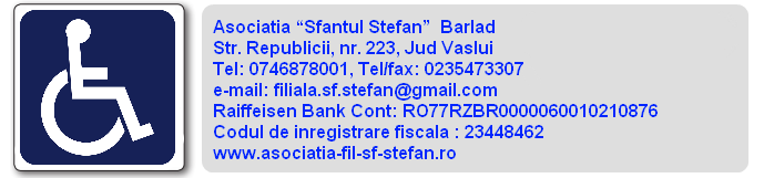 FILIALA "SFÎNTUL ŞTEFAN" A LIGII NAŢIONALE A ORGANIZAŢIILOR CU PERSONAL HANDICAPAT DIN COOPERAŢIA MEŞTEŞUGĂREASCĂ